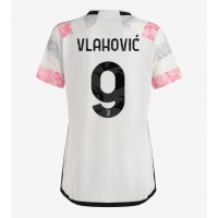 Fotbalové Dres Juventus Dusan Vlahovic #9 Dámské Venkovní 2023-24 Krátký Rukáv
